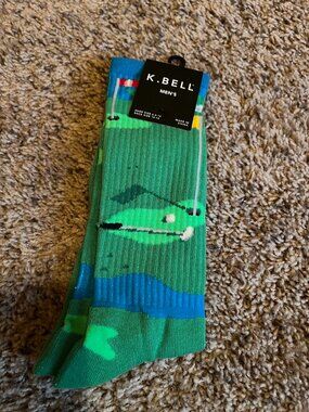 K. Bell Men's socks golf size 10-13